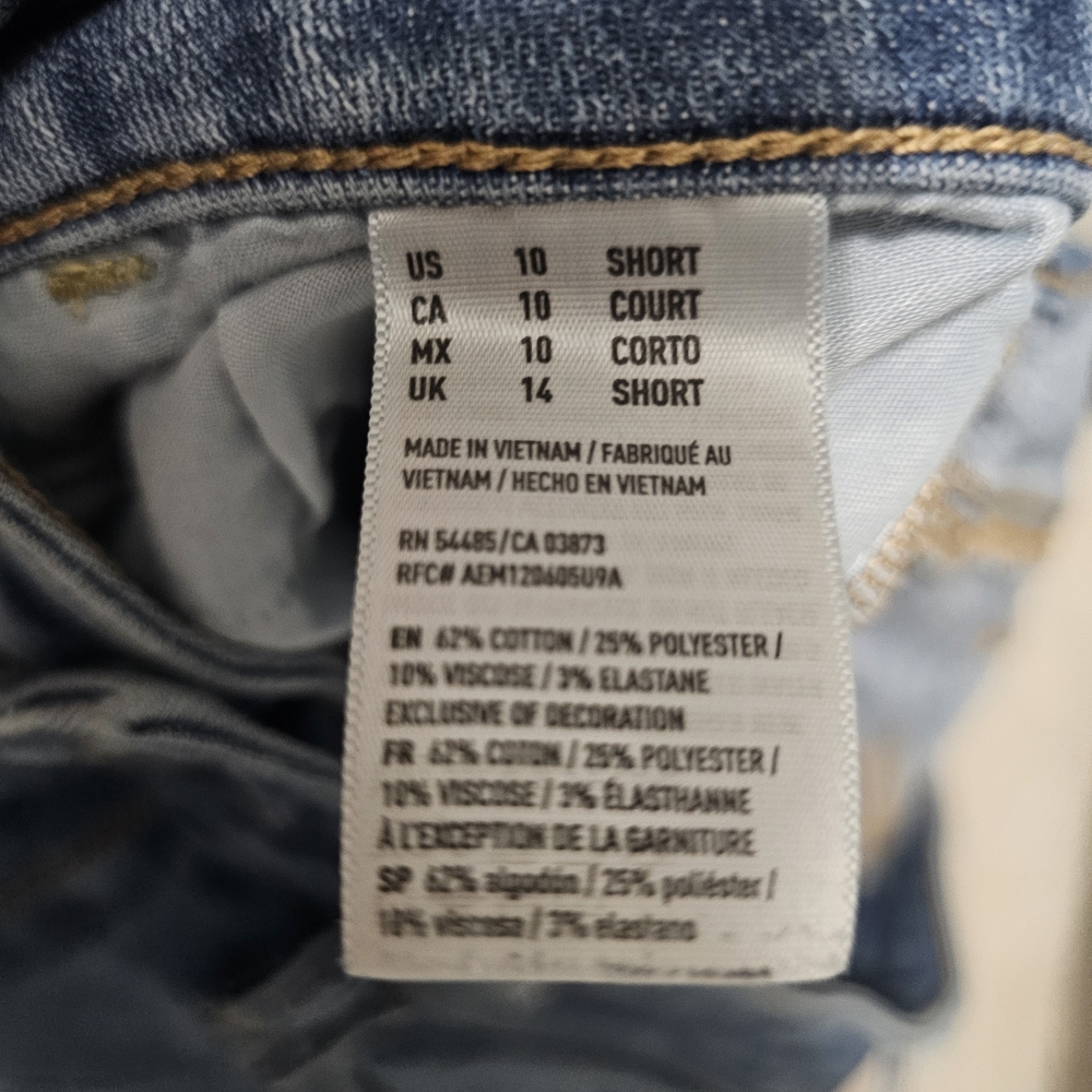 Aeropostale Blue Skinny Jeans with Distressed Details - Picture 3 of 3